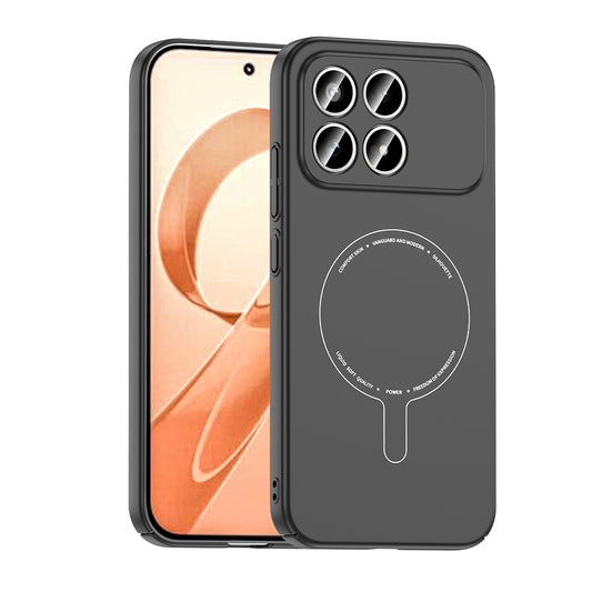 Xiaomi Poco F8 Pro Kılıf M-Safe Şarj Özellikli Kamera Korumalı Zore Elio Sert PC Kapak