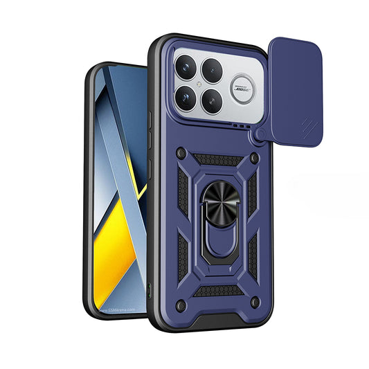 Xiaomi Poco F8 Ultra Kılıf Magnetik Standlı Kamera Korumalı Zore Sürgülü Vega Kapak