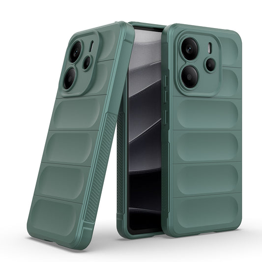 Xiaomi Redmi Note 14 4G Kılıf Esnek TPU Oyuklu Arka Yüzey Tasarımlı Zore Etnik Silikon Kapak
