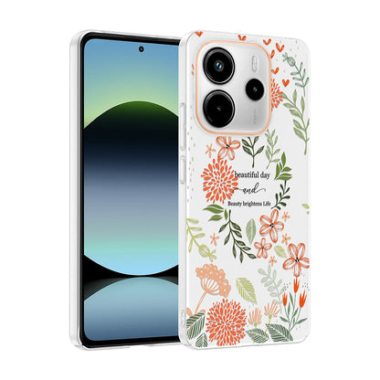 Xiaomi Redmi Note 14 4G Kılıf Kamera Korumalı Desenli Zore Klip Kapak