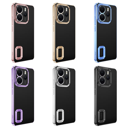 Xiaomi Redmi Note 14 4G Kılıf Kamera Korumalı Logo Gösteren Zore Omega Kapak
