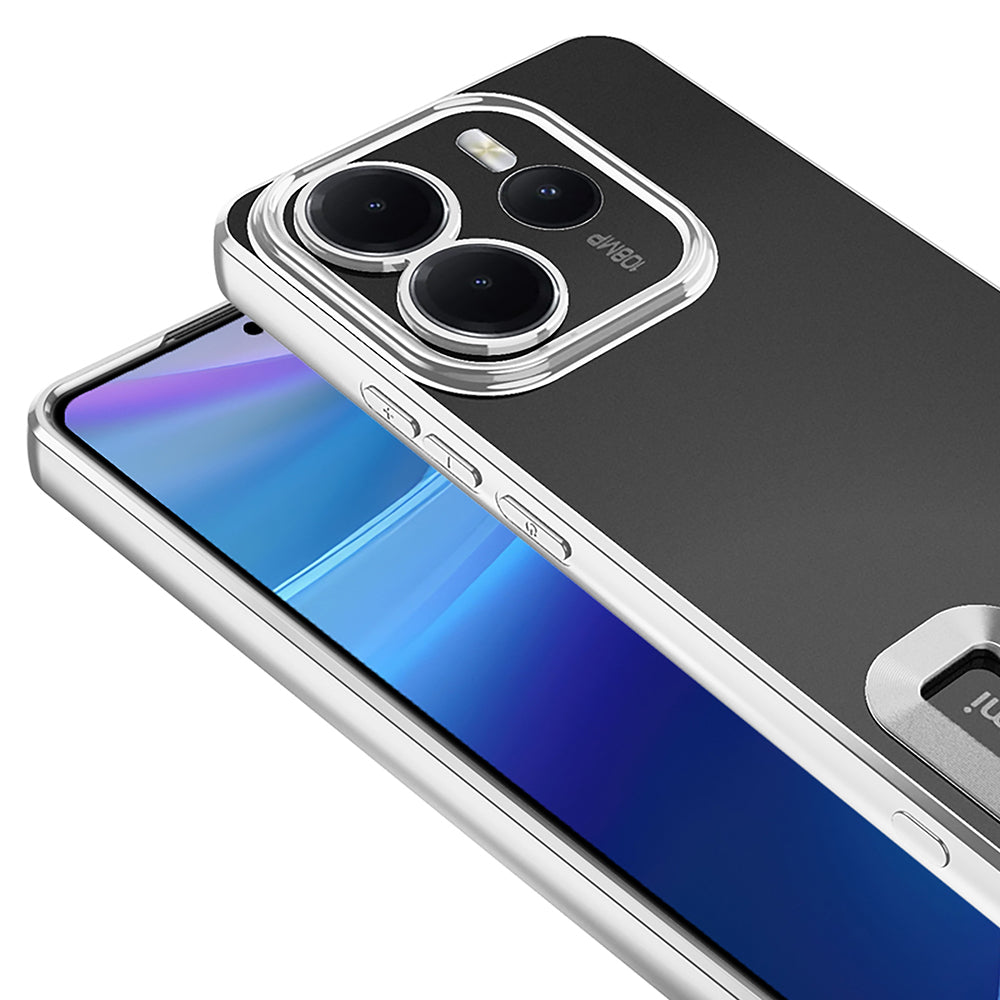Xiaomi Redmi Note 14 4G Kılıf Kamera Korumalı Logo Gösteren Zore Omega Kapak