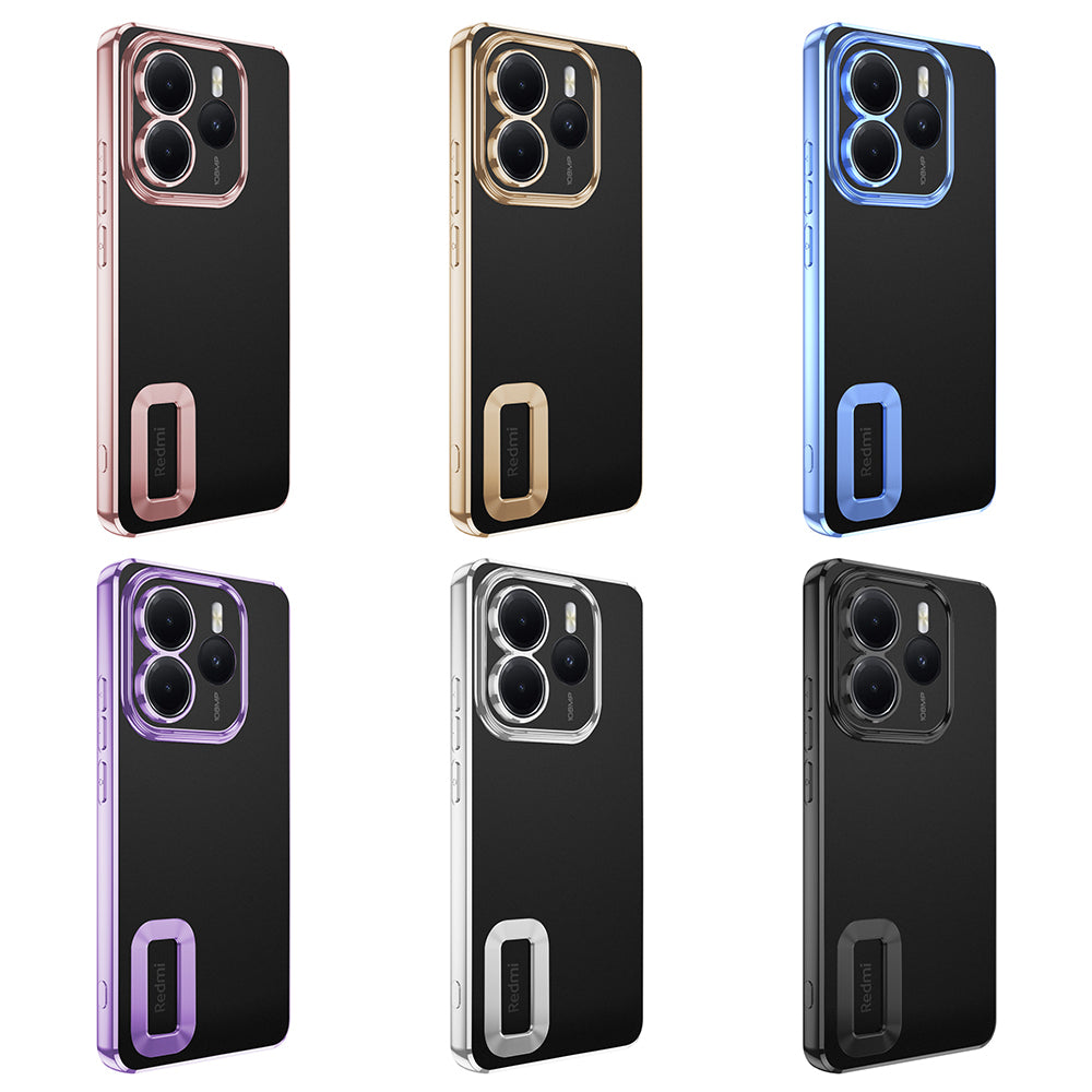 Xiaomi Redmi Note 14 5G Kılıf Kamera Korumalı Logo Gösteren Zore Omega Kapak