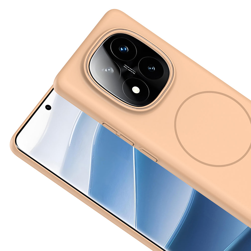 Xiaomi Redmi Note 14 Pro 4G Kılıf M-safe Şarj Özellikli Zore Ruby Sert Kapak