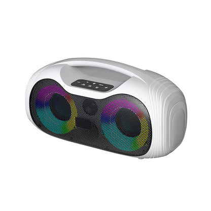 Zore GD-2403 Mikrofonlu RGB TWS Çift 4 inç Stereo Bass Kablosuz Karaoke Hoparlör
