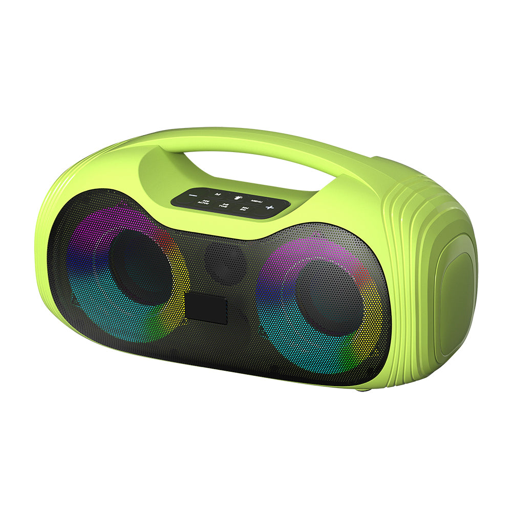 Zore GD-2403 Mikrofonlu RGB TWS Çift 4 inç Stereo Bass Kablosuz Karaoke Hoparlör