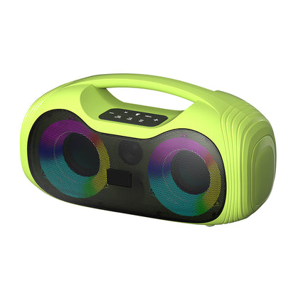 Zore GD-2403 Mikrofonlu RGB TWS Çift 4 inç Stereo Bass Kablosuz Karaoke Hoparlör