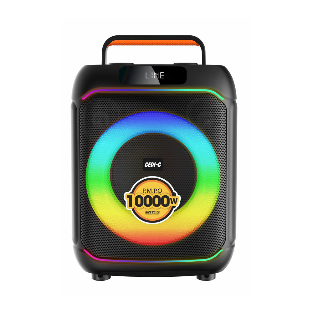 Zore GD-695 Dijital LED Göstergeli Mikrofonlu RGB TWS 6.5 inç Stereo Bass Kablosuz Karaoke Hoparlör