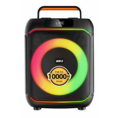 Zore GD-919 Dijital LED Göstergeli Mikrofonlu RGB TWS 8 inç Stereo Bass Kablosuz Karaoke Hoparlör